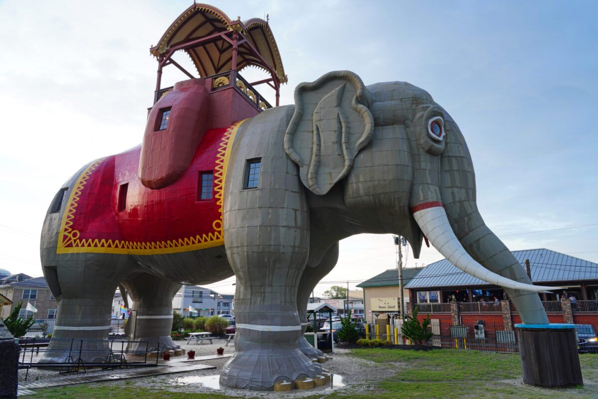 Lucy the Elephant, the six-story landmark in Margate, New Jersey