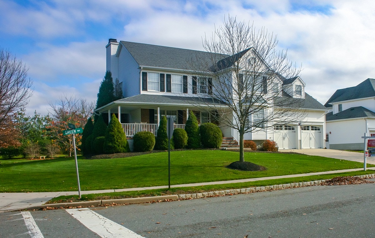 Suburban home in New Jersey, where homeowners can apply for ANCHOR, Stay NJ, and Senior Freeze property tax relief