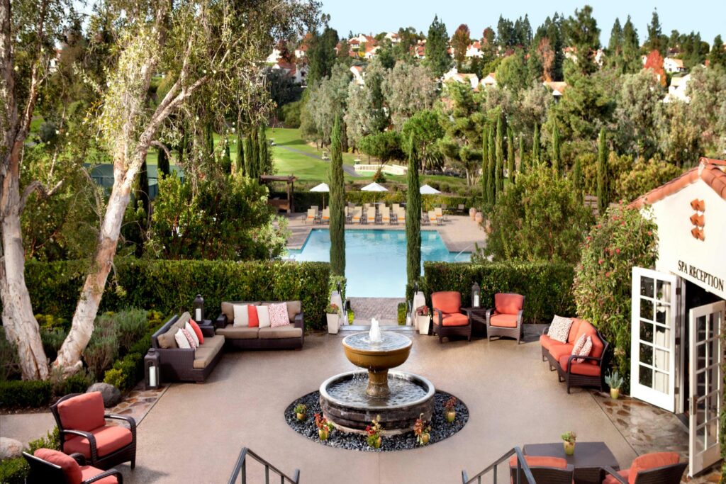 Rancho Bernardo Inn luxury resort in San Diego’s North County featuring Spanish Colonial architecture and championship golf course
